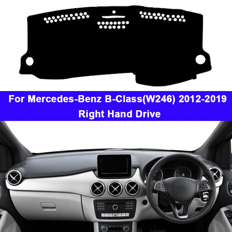Alfombrilla Cubresalpicadero para Mercedes-Benz Clase B W246 (2012-2018) B160, B180 y B200