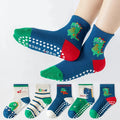 Pack de 5 Pares de Calcetines Antideslizantes Infantiles con Dibujos