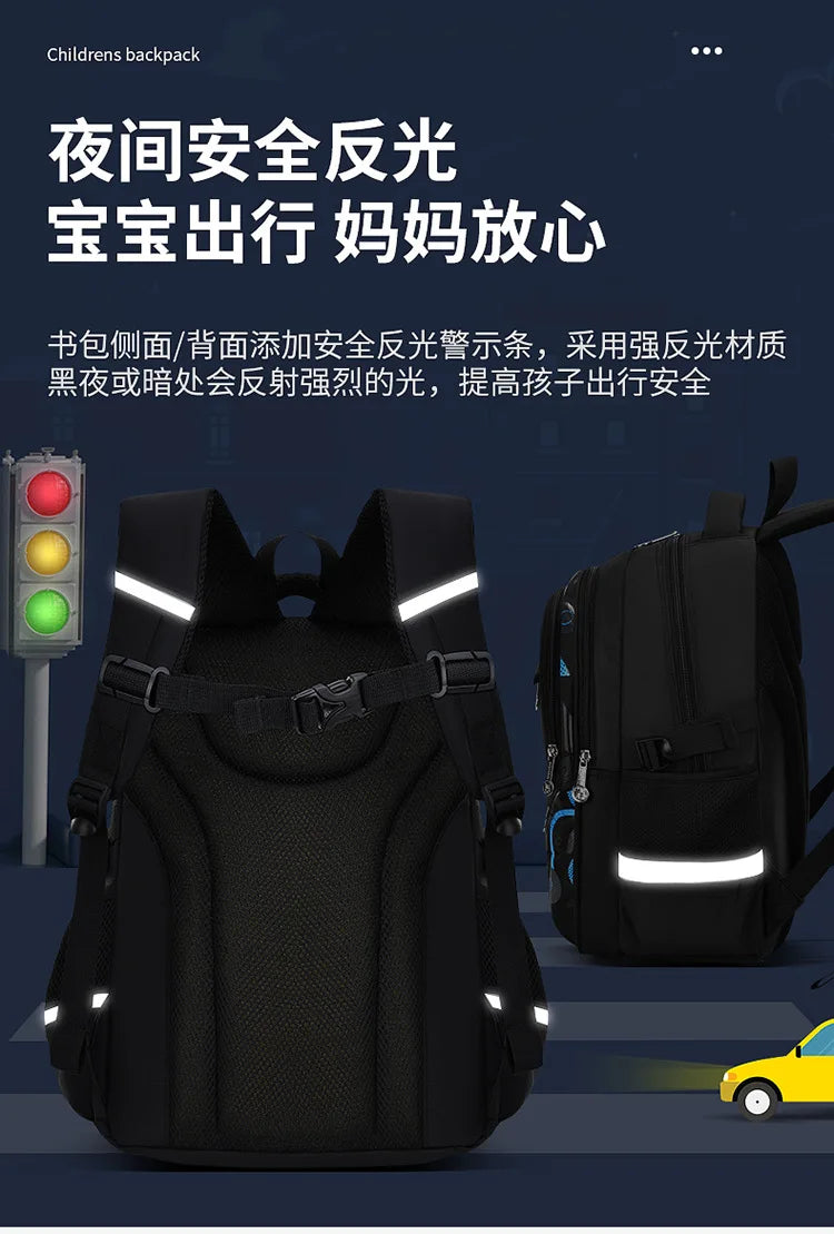 Mochila Escolar Infantil Impermeable para Niños – Ergonómica y Ortopédica con Distribución del Peso