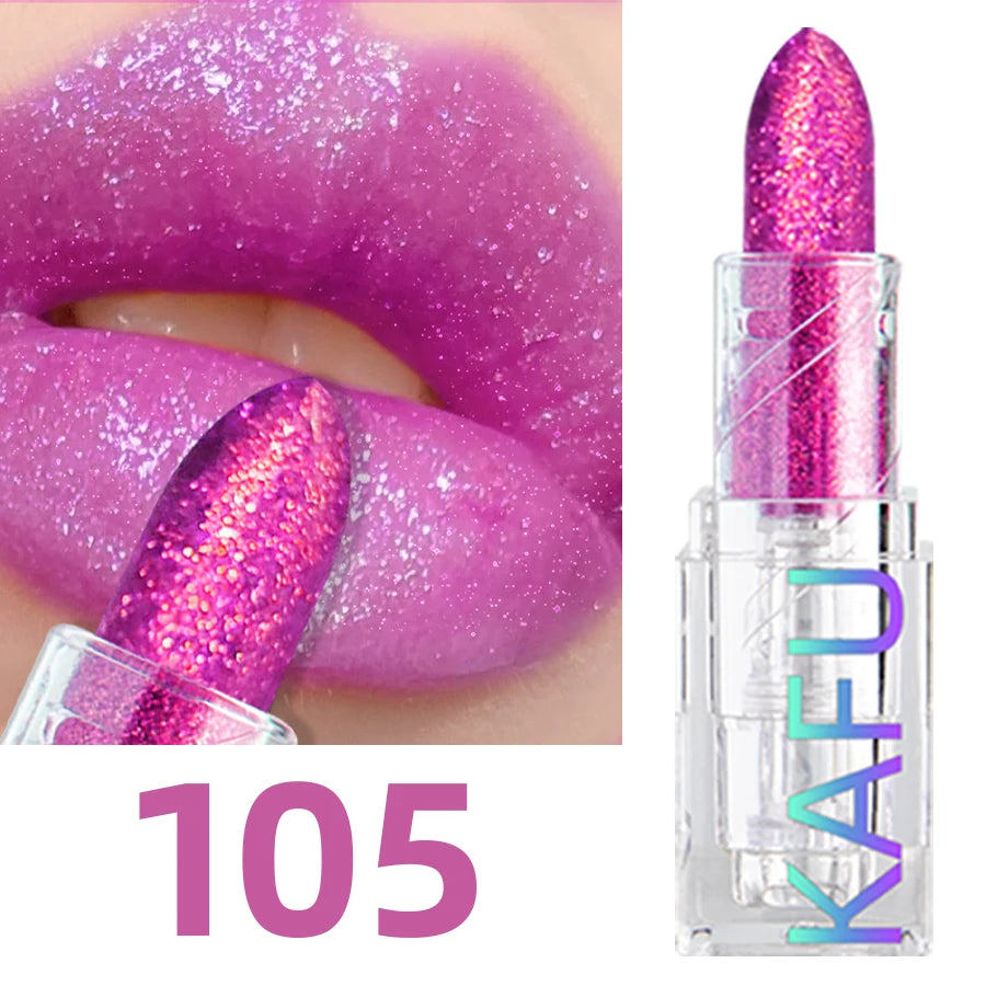 Labial con Brillo y Efecto Diamante – Tinta de Labios de Larga Duración