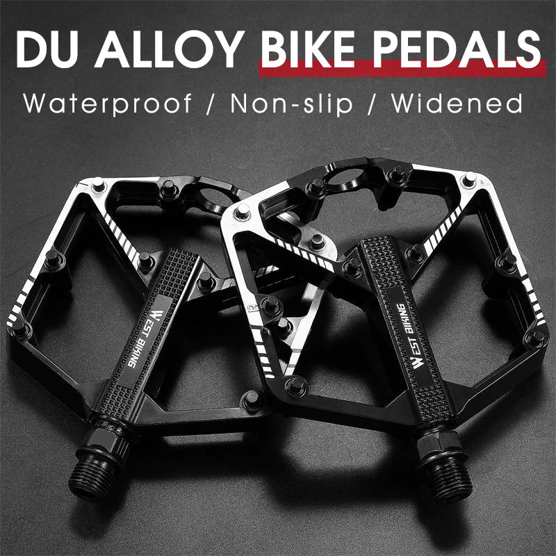 Pedales de Bicicleta WEST BIKING Ultraligeros de Aluminio – Antideslizantes MTB y Carretera