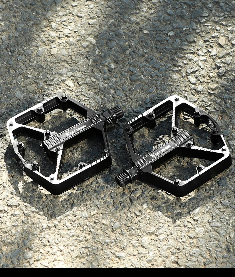 Pedales de Bicicleta WEST BIKING Ultraligeros de Aluminio – Antideslizantes MTB y Carretera