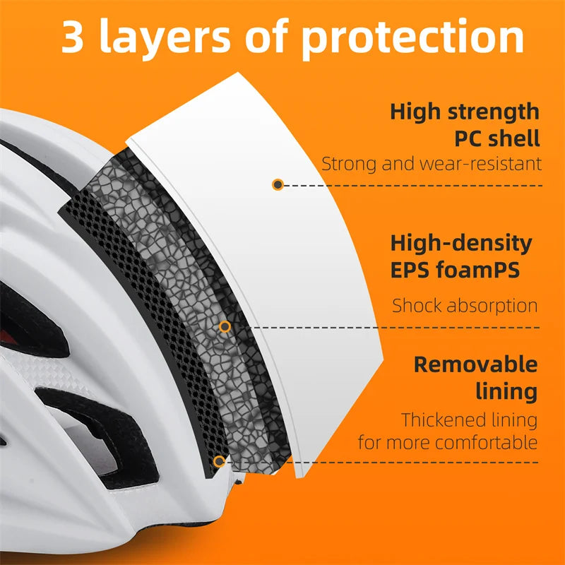 Casco de ciclismo ultraligero WEST BIKING-MTB y carretera