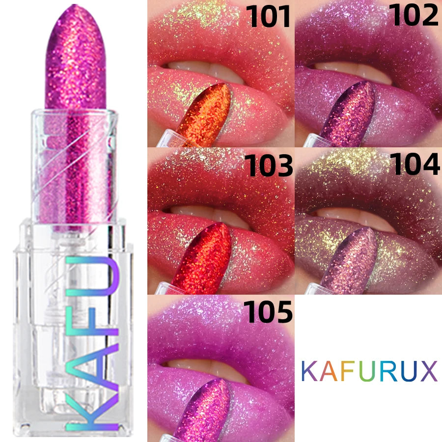 Labial con Brillo y Efecto Diamante – Tinta de Labios de Larga Duración