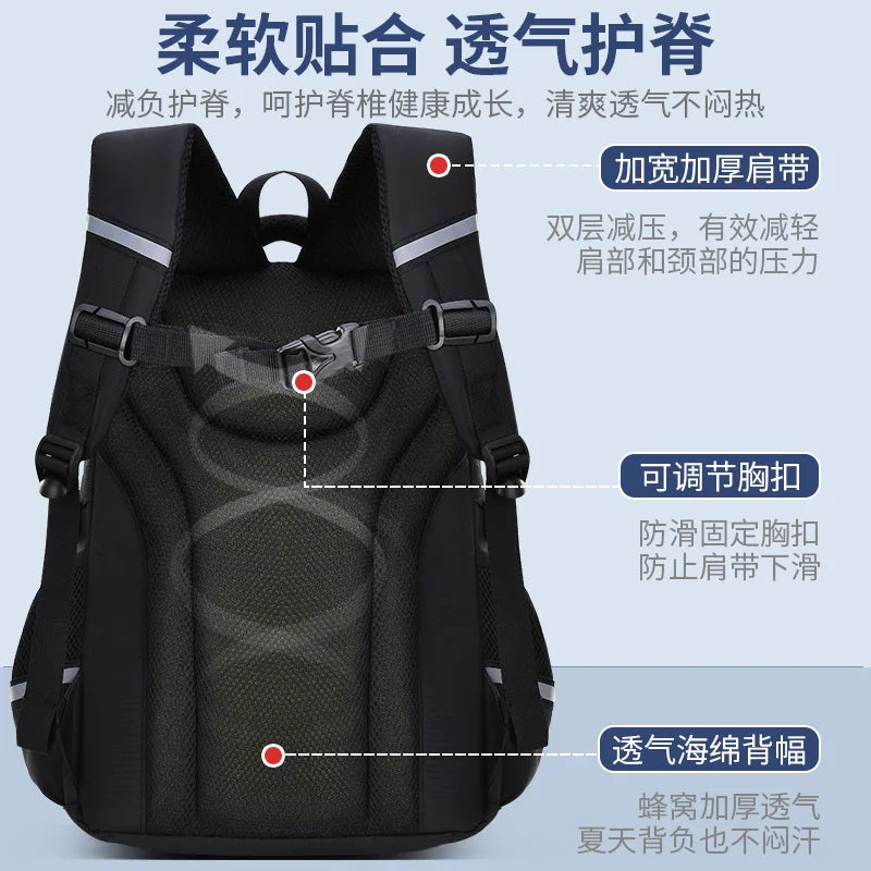 Mochila Escolar Infantil Impermeable para Niños – Ergonómica y Ortopédica con Distribución del Peso