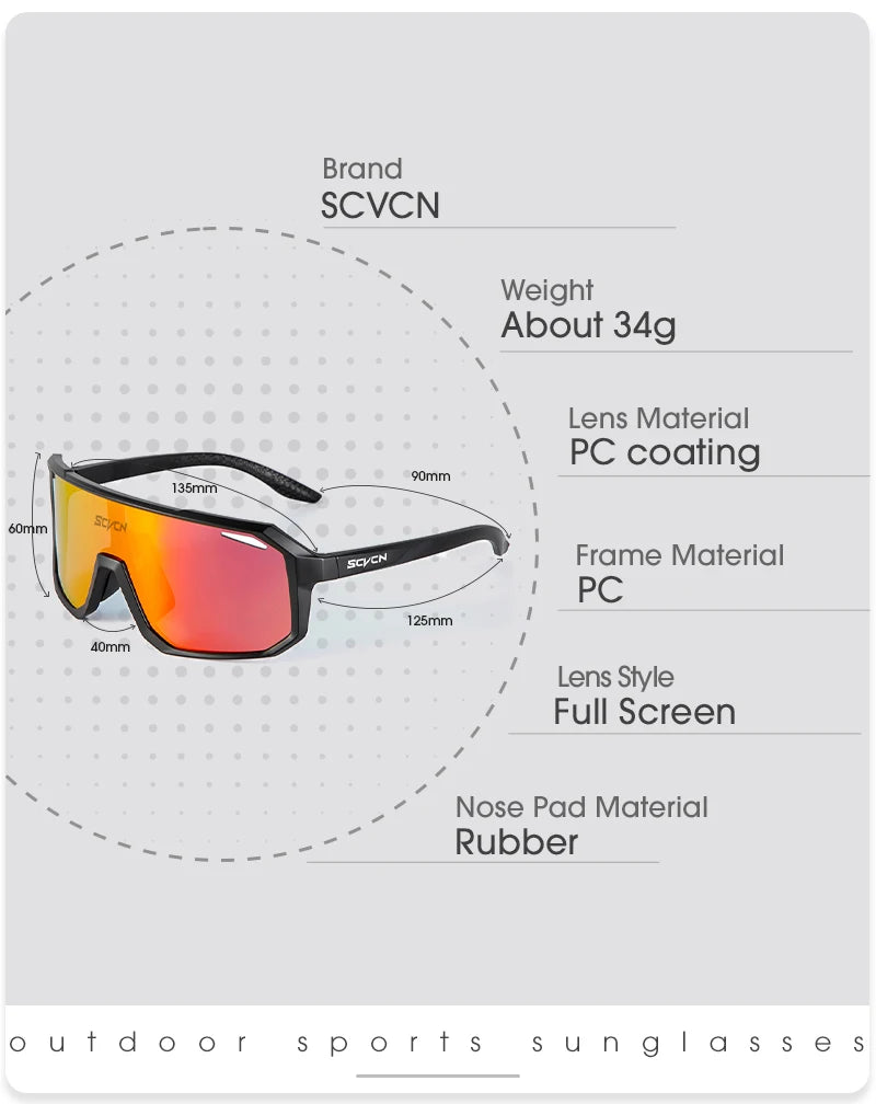 Gafas de Ciclismo Deportivas UV400 para Hombre y Mujer
