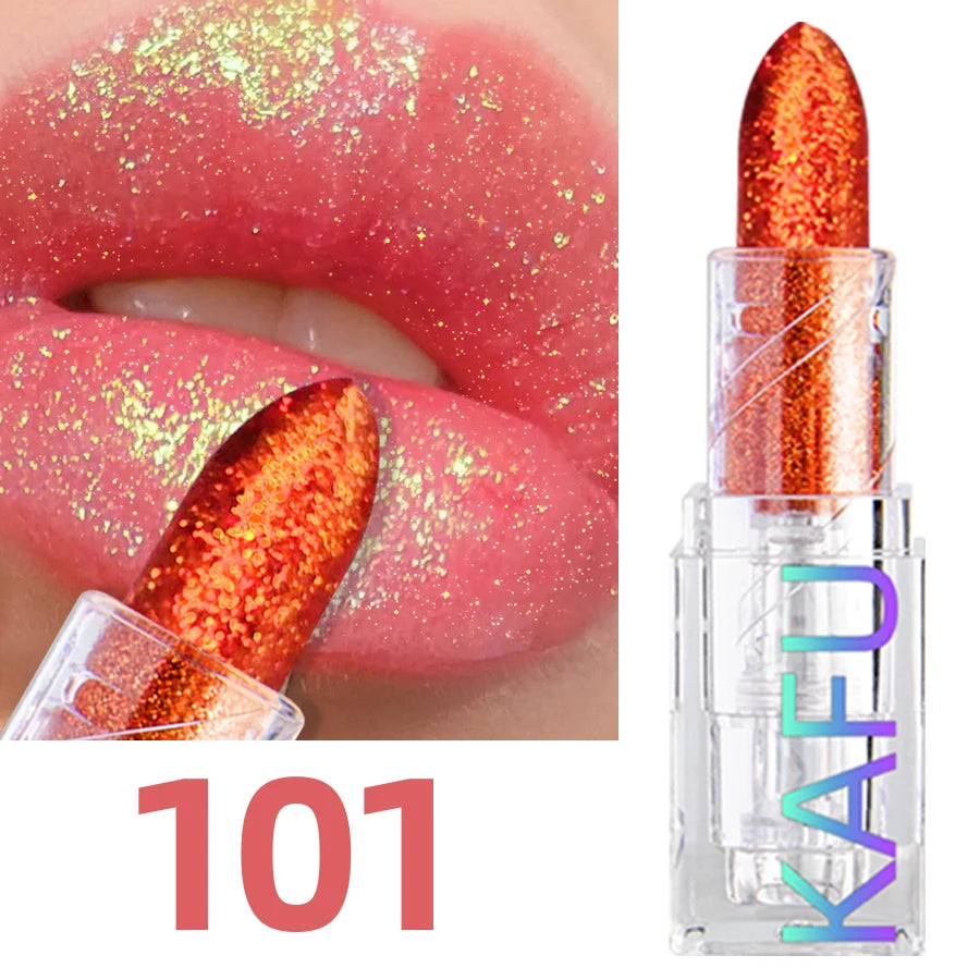 Labial con Brillo y Efecto Diamante – Tinta de Labios de Larga Duración